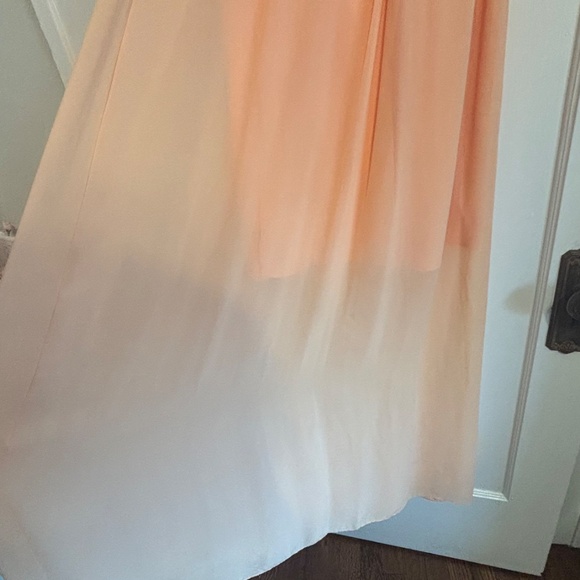 Gianni Bini Peach Maxi Dress Size M - Picture 5 of 7